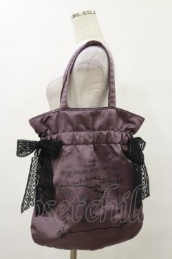 画像1: Maison de FLEUR / Jack&Sally/ダブルリボンギャザートート  パープル H-25-10-06-038-LO-BG-NS-ZH