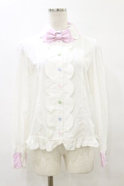 画像1: Angelic Pretty / Candy Ornamentブラウス Free オフ H-25-10-06-044-AP-BL-NS-ZH