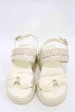 画像1: m petit by misako / AMリボンスニーカーサンダル LL オフ H-25-10-06-003-LO-SH-NS-ZH