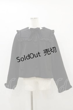 画像1: m petit by misako / AM*セーラーショートコート LL ブラック H-25-10-07-049-LO-CO-NS-ZH