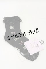 m petit by misako / サンリオキャラクターズコラボ クロミ ソックス  ブラック H-25-10-07-006-LO-ZA-NS-ZH