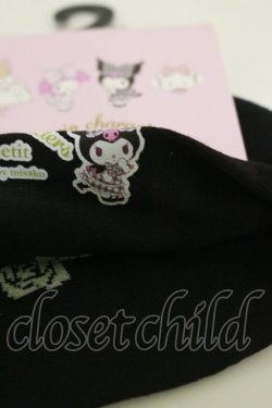 画像2: m petit by misako / サンリオキャラクターズコラボ クロミ ソックス  ブラック H-25-10-07-006-LO-ZA-NS-ZH