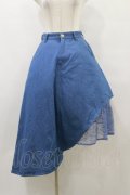 axes femme POETIQUE / デニム×レースアシメスカート M ウォッシュ H-25-10-07-061-AX-SK-NS-ZH