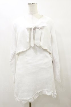 画像1: Ank Rouge / ツイードワンピース&ジャケットSET M ホワイト H-25-10-07-066-CA-OP-NS-ZH