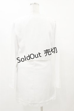 画像2: Ank Rouge / ツイードワンピース&ジャケットSET M ホワイト H-25-10-07-066-CA-OP-NS-ZH