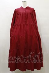 axes femme / 前ボタン長袖ワンピース Free レッド H-25-10-07-075-AX-OP-NS-ZH