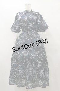 axes femme / オーガンジーフラワーワンピース Free ブラック H-25-10-07-076-AX-OP-NS-ZH