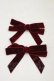画像1: Fi.n.t / ベロアプチリボンヘアクリップセット  RED H-25-10-07-010-CA-AC-NS-ZH (1)