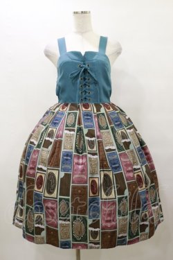 画像1: axes femme POETIQUE / ショコラトリーキャミワンピース M ブルーグリーン H-25-10-07-077-AX-OP-NS-ZH