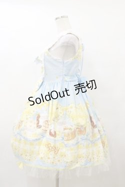 画像3: BABY,THE STARS SHINE BRIGHT / Bee My Sweet Honey柄ハートヨークジャンパースカート Free サックス H-25-10-07-080-BA-OP-NS-ZH