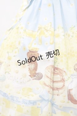 画像4: BABY,THE STARS SHINE BRIGHT / Bee My Sweet Honey柄ハートヨークジャンパースカート Free サックス H-25-10-07-080-BA-OP-NS-ZH