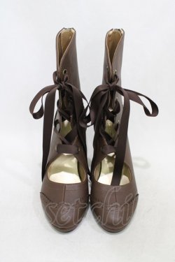 画像1: Victorian maiden / Victorianショートブーツ 25cm ダークブラウン H-25-10-07-1001-CL-SH-NS-ZH