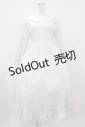Maria pipi / コットンフラットレースドレス Free サックス H-25-10-07-1029-EL-TO-NS-ZH