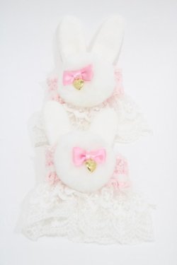 画像1: Angelic Pretty / Bunny Pomponお袖とめ  オフ/ピンク H-25-10-07-1005-AP-ZA-NS-ZH