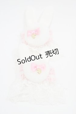 画像1: Angelic Pretty / Bunny Pomponお袖とめ  オフ/ピンク H-25-10-07-1005-AP-ZA-NS-ZH