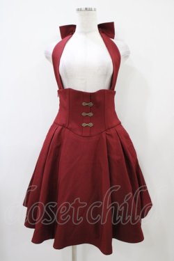 画像1: Forest Wardrobe（海外ロリータブランド） / 森林のキャロル ホルターネック コルセットスカート M レンガ赤ショート H-25-10-07-1039-0-OP-NS-ZH