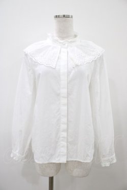 画像1: Fi.n.t / コットンレースケープブラウス Free OFFWHITE H-25-10-07-1055-CA-BL-NS-ZH