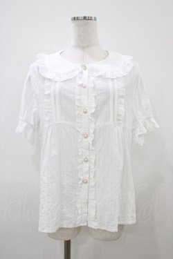 画像1: Vilia（海外ロリータブランド） / フリルブラウス 3XL オフ H-25-10-07-1056-0-BL-NS-ZH