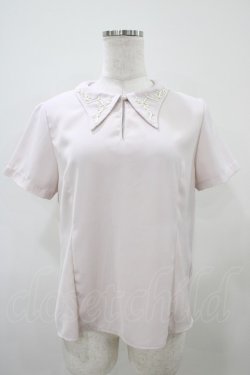 画像1: an another angelus / 襟刺繍ブラウス Free PINK H-25-10-07-1058-CA-BL-NS-ZH