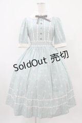 Innocent World / 小さなお花のワンピース サイズ表記なし ミスティーブルー×生成/Misty Blue×Beige H-25-10-07-1021-IW-OP-NS-ZH