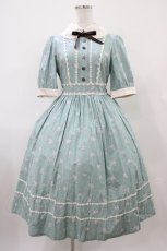 画像1: Innocent World / 小さなお花のワンピース サイズ表記なし ミスティーブルー×生成/Misty Blue×Beige H-25-10-07-1021-IW-OP-NS-ZH (1)