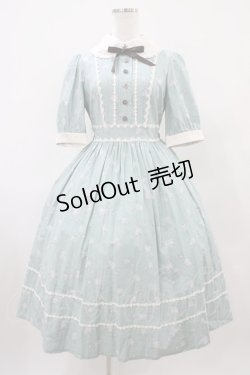 画像1: Innocent World / 小さなお花のワンピース サイズ表記なし ミスティーブルー×生成/Misty Blue×Beige H-25-10-07-1021-IW-OP-NS-ZH