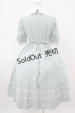 画像2: Innocent World / 小さなお花のワンピース サイズ表記なし ミスティーブルー×生成/Misty Blue×Beige H-25-10-07-1021-IW-OP-NS-ZH