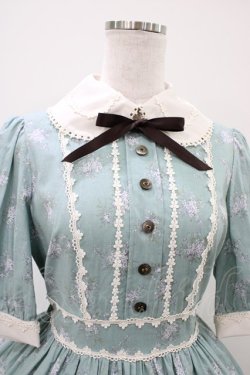 画像4: Innocent World / 小さなお花のワンピース サイズ表記なし ミスティーブルー×生成/Misty Blue×Beige H-25-10-07-1021-IW-OP-NS-ZH