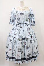 画像1: Victorian maiden / ALICE Classic レーシードールドレス Free サックス H-25-10-07-1022-CL-OP-NS-ZH (1)