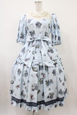 画像1: Victorian maiden / ALICE Classic レーシードールドレス Free サックス H-25-10-07-1022-CL-OP-NS-ZH