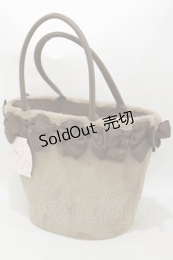 画像1: m petit by misako / NINA'Sコラボ リボンファーバッグ  ブラウン H-25-10-07-026-LO-BG-NS-ZH