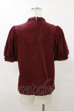 画像2: Amavel / Oriental Arabesque チャイナブラウス Free ボルドー H-25-10-07-039-CA-BL-NS-ZH