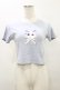 画像1: Rose Muse / cat print T-shirts Free サックス H-25-10-07-040-LO-TS-NS-ZH (1)