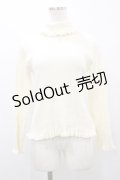 m petit by misako / サンリオキャラクターズコラボ シナモロール ニットプルオーバー M オフ H-25-10-07-043-LO-TO-NS-ZH
