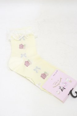 画像1: m petit by misako / サンリオキャラクターズコラボ マロンクリーム ソックス  生成り H-25-10-07-005-LO-ZA-NS-ZH