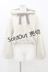 Fi.n.t / リボン付きボアショートコート Free IVORY H-25-10-07-046-CA-JA-NS-ZH