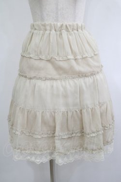 画像1: axes femme / シフォンスカート M 生成り H-25-10-08-025-AX-SK-NS-ZH