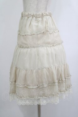 画像2: axes femme / シフォンスカート M 生成り H-25-10-08-025-AX-SK-NS-ZH