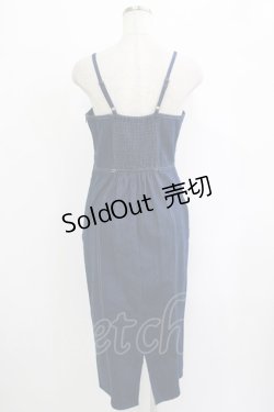 画像3: an another angelus / 配色ステッチデニムタイトジャンパースカート Free INDIGO H-25-10-08-034-CA-OP-NS-ZH