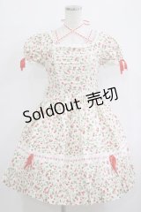 Angelic Pretty / いちご柄ワンピース Free オフ H-25-10-08-004-AP-OP-NS-ZH