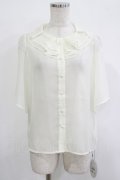 an another angelus / シアーラッフルブラウス Free OFFWHITE H-25-10-08-046-CA-BL-NS-ZH