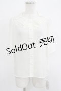 an another angelus / シアーラッフルブラウス Free OFFWHITE H-25-10-08-046-CA-BL-NS-ZH