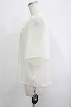 画像2: an another angelus / シアーラッフルブラウス Free OFFWHITE H-25-10-08-046-CA-BL-NS-ZH