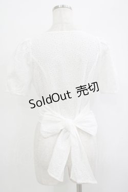 画像3: an another angelus / バックリボンコットンレースブラウス Free OFF WHITE H-25-10-08-047-CA-BL-NS-ZH