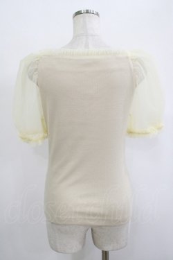 画像3: an another angelus / チュールパフスリーブカットトップス Free IVORY H-25-10-08-048-CA-TO-NS-ZH