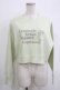 画像1: an another angelus / フラワーランゲージロゴプリントカットソー Free LIGHT GREEN H-25-10-08-049-CA-TS-NS-ZH (1)