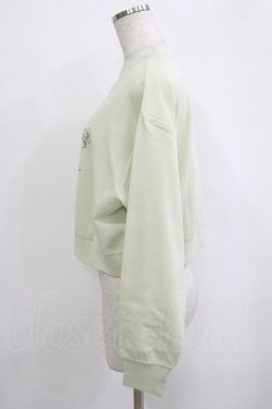 画像2: an another angelus / フラワーランゲージロゴプリントカットソー Free LIGHT GREEN H-25-10-08-049-CA-TS-NS-ZH