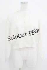 an another angelus / ローズふくれジャガードニットカーディガン Free IVORY H-25-10-08-051-CA-TO-NS-ZH