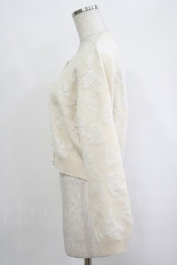 画像2: an another angelus / ローズふくれジャガードニットカーディガン Free IVORY H-25-10-08-051-CA-TO-NS-ZH
