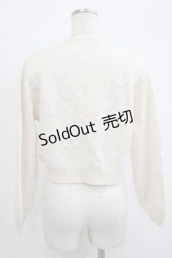 画像3: an another angelus / ローズふくれジャガードニットカーディガン Free IVORY H-25-10-08-051-CA-TO-NS-ZH